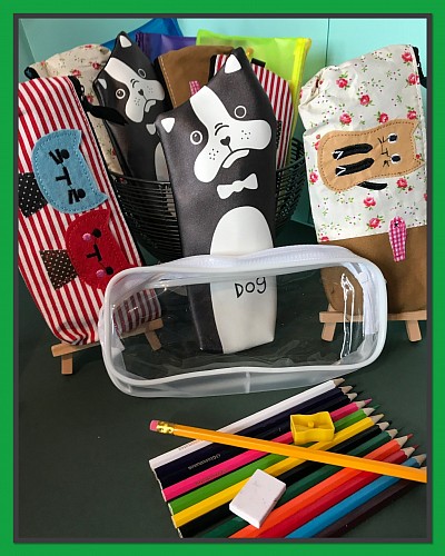 Just  idea for the budding artist various styles of pencil case complete with 12 colour pencils, lead pencil, sharpener and eraser - £5.00
